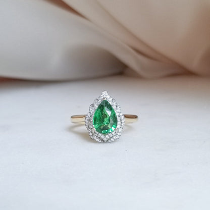 2-in-1 Tsavorite Pendant to Ring