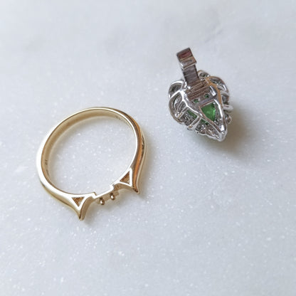 2-in-1 Tsavorite Pendant to Ring