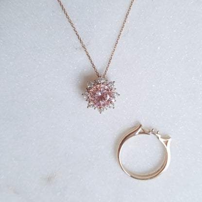 2-in-1 Kylie Morganite Pendant to Ring