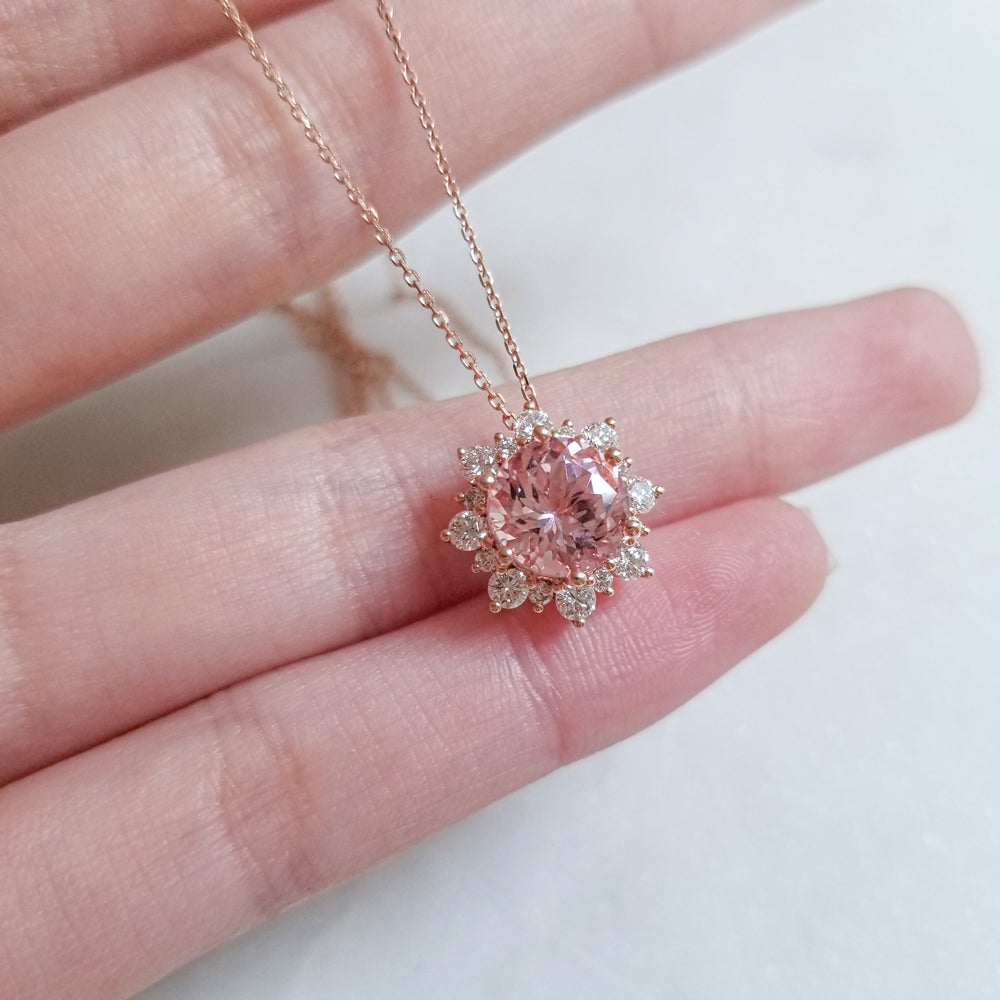 2-in-1 Kylie Morganite Pendant to Ring