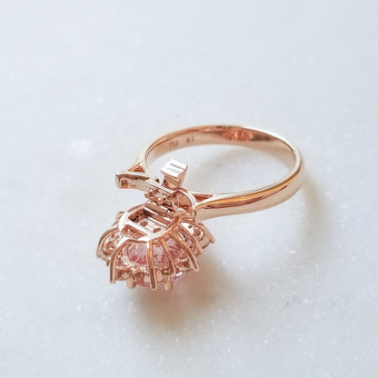 2-in-1 Kylie Morganite Pendant to Ring
