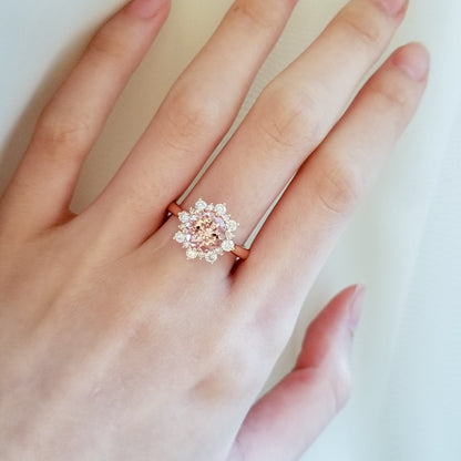 2-in-1 Kylie Morganite Pendant to Ring
