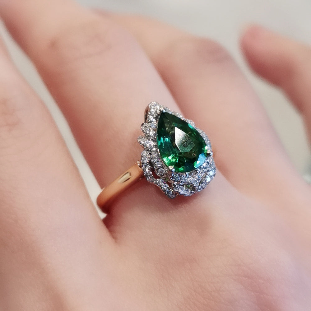 2-in-1 Tsavorite Pendant to Ring