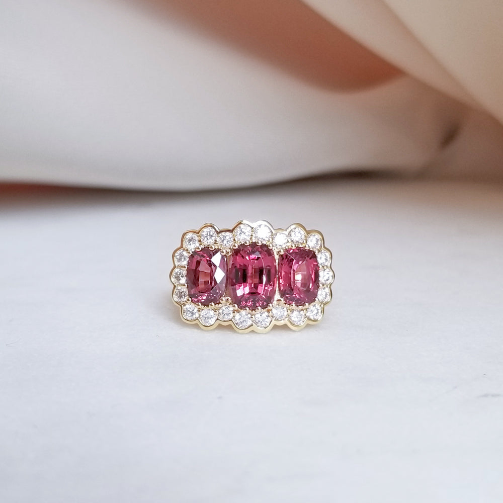 Legacy 3-Stone Garnet Ring