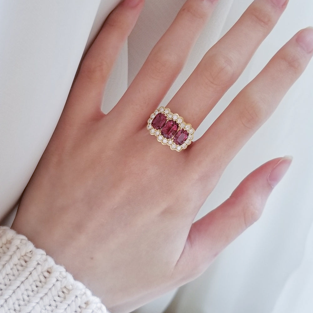 Legacy 3-Stone Garnet Ring