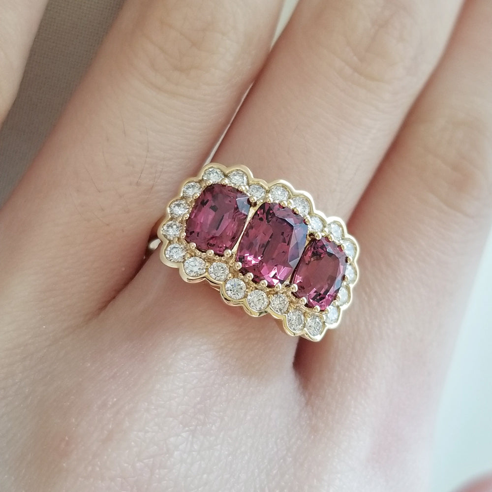 Legacy 3-Stone Garnet Ring