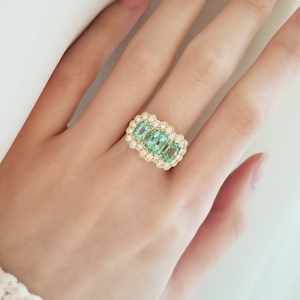 Legacy 3-Stone Tourmaline Ring