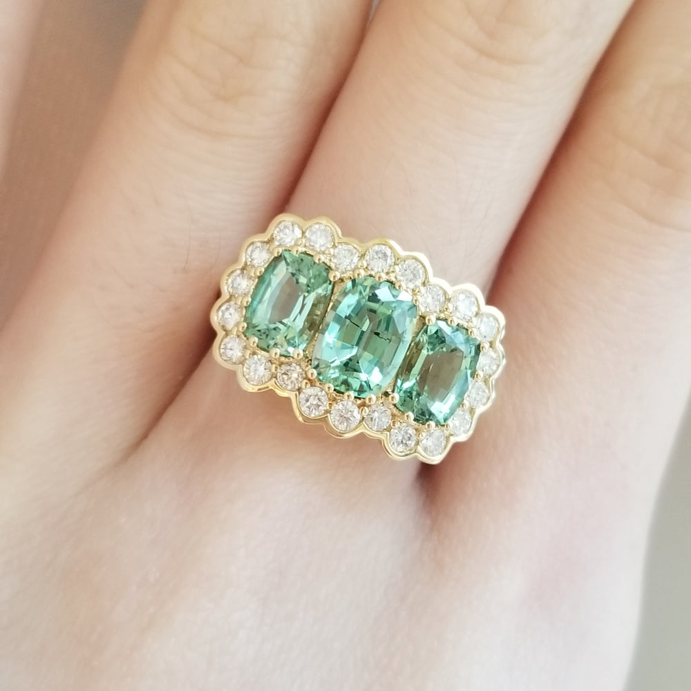 Legacy 3-Stone Tourmaline Ring