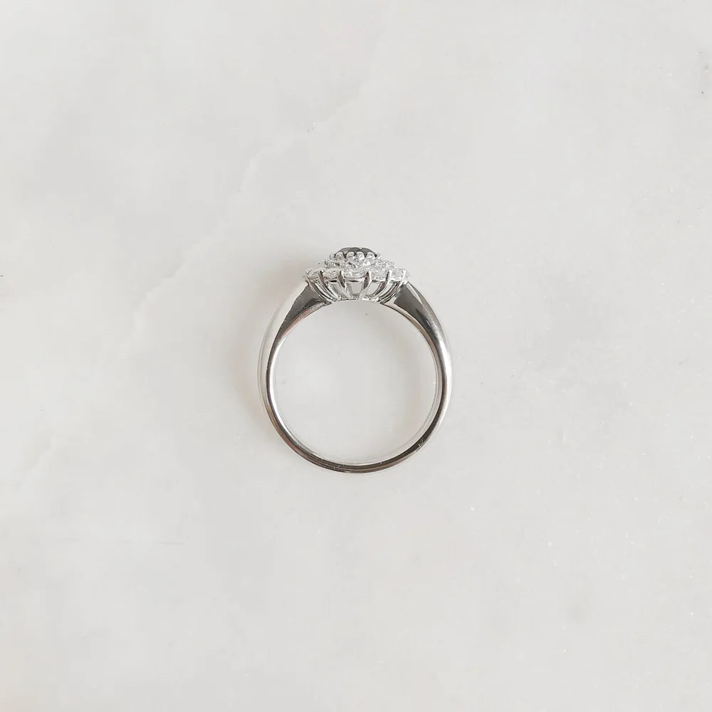 18K Winter’s Kiss Blue Sapphire and Diamond Ring